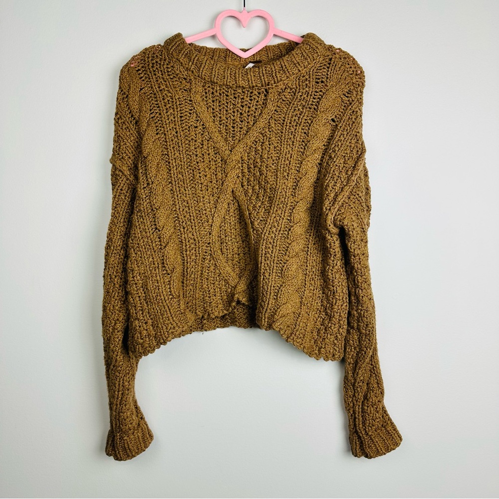 Free People Cutting Edge cropped sweater